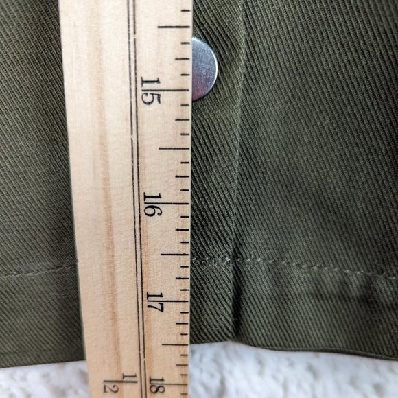 Banana Republic* Women's Full Front Button Down Double Pocket A-Line Skirt~‎ 4 - Picture 8 of 10